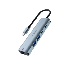 DEVIA Leopard Series Hub USB-C 5-in-1 (Dark Grey)