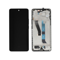 Complete Screen Black Poco M8 5G (With Frame)