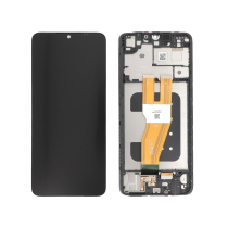 Complete Screen Black Galaxy A05 (A055F) (ReLife) (With Frame)