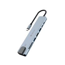 DEVIA Pro1 8-in-1 USB-C Hub (Grey)