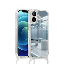 COVERME Case Mirror iPhone 14 Pro Max (Phone Strap White)