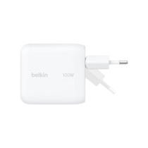 BELKIN GaN USB-C 100W Mains Charger (White)